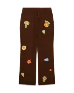 Casablanca Motif Crochet Trousers