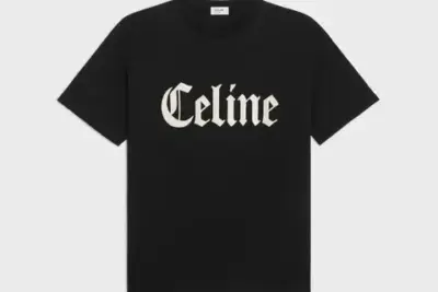 celine loose t-shirt in cotton jersey black