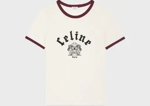 regular t-shirt with cotton jersey crest