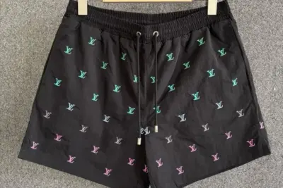 LV Blason Gradient Embroidered Swim Shorts