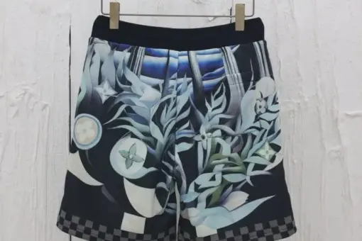 LV Printed Nylon Swim Shorts