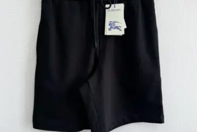 Burberry Cotton Jogging Shorts Black