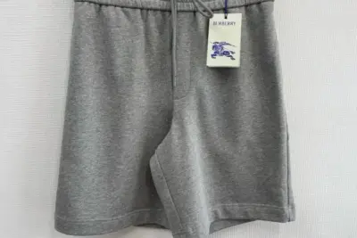 Burberry Cotton Jogging Shorts Grey
