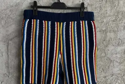 Casablanca crochet-knit Shorts Blue