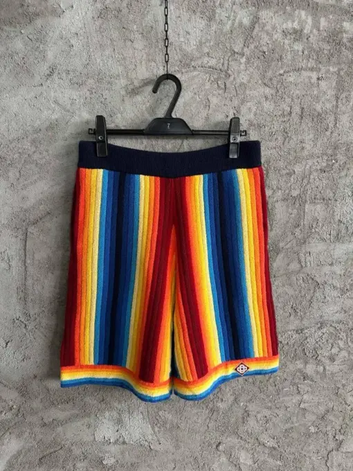 Casablanca Gradient Stripe Terry Shorts