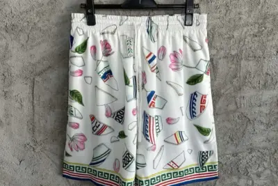 Casablanca Le Vase Brise Shorts White