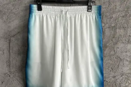 CASABLANCA Casa Way Skate Silk Shorts Blue