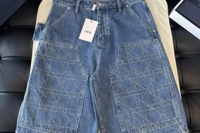 Dior Bermuda Denim Shorts Blue