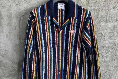 Casablanca crochet-knit Shirt Blue