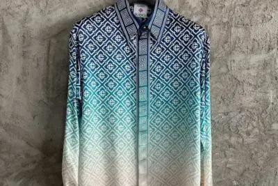 CASABLANCA Gradient Classic Collar Shirt