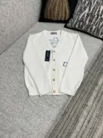 DIOR AND HYLTON NEL Cardigan White Cotton