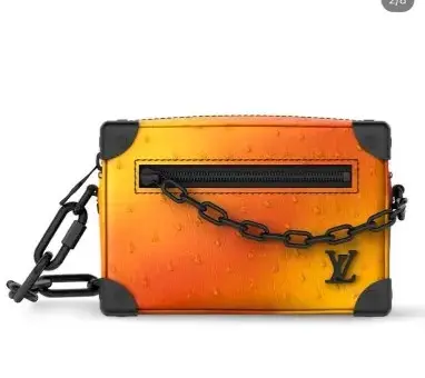 LV Mini Soft Trunk Purse Orange