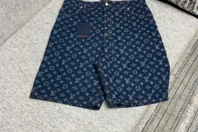 LV Monogram Denim Shorts