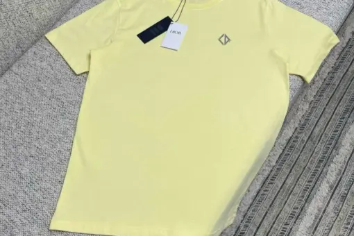 Dior CD Diamond T-Shirt, Relaxed Fit Yellow