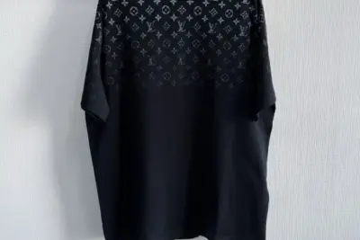 LV Gradient Cotton T-Shirt Black