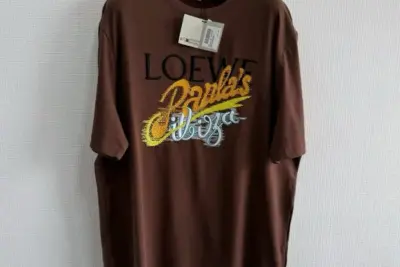 LOEWE x Paula’s Ibiza Embroidered T-Shirt Brown