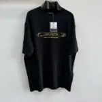 LV Embellished Damier Pique T-Shirt Black