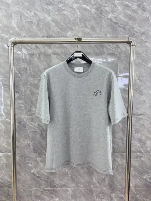 AMI Paris Relaxed Fit Embroidery Logo T-shirt Grey