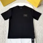 FENDI Black jersey T-shirt