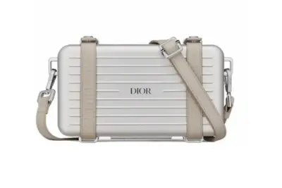 Dior x RIMOWA Personal Clutch On Strap Aluminium Silver