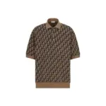 Dior x CACTUS JACK Oversized Polo Shirt Beige/Black