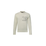 LV Intarsia Crewneck Ivory