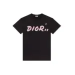 KAWS x Dior Logo T-shirt Black