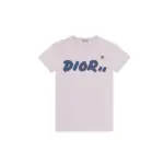 KAWS x Dior Logo T-shirt Pink