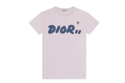 KAWS x Dior Logo T-shirt Pink