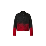 LV Embroidered Denim Blouson Red