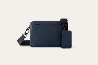 LV Trio Messenger Monogram Shadow Bag Navy Blue