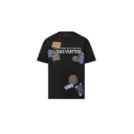 LV Damier Short-Sleeved Signature Crewneck Multicolor