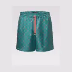 LV Printed Monogram Swim Shorts Green