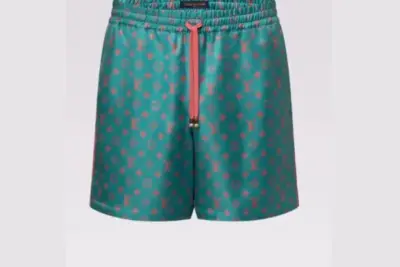 LV Printed Monogram Swim Shorts Green