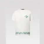 LV Short-Sleeved Cotton Crewneck T-Shirt White