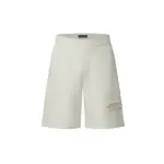 LV Embellished Shorts Light Beige