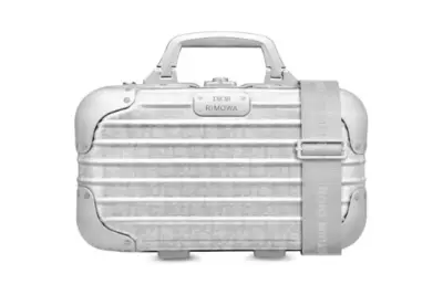 Dior x RIMOWA Carry-On Case Aluminium Dior Oblique Silver