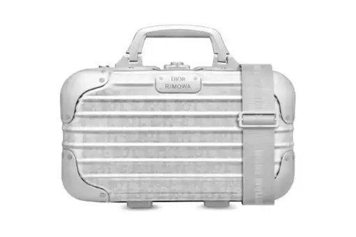 Dior x RIMOWA Carry-On Case Aluminium Dior Oblique Silver