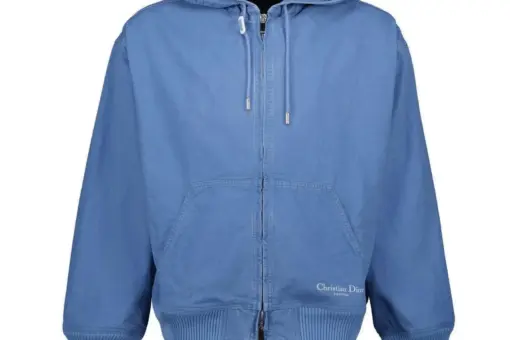 Dior Logo Homme Embroidered Zip-Up Jacket