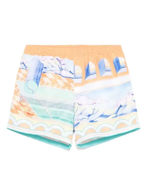 CASABLANCA printed swim shorts