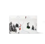 LV Double Card Holder White