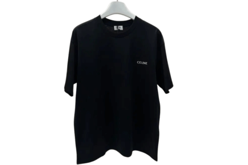 triomphe regular t-shirt in striped jersey black beige