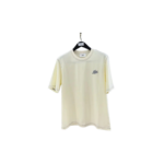 Ami Paris Relaxed Fit Embroidery Logo T-shirt Cream