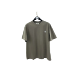 Ami Paris logo-embroidered T-shirt Khaki