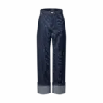 LV Cuffed Denim Skate Pants Indigo