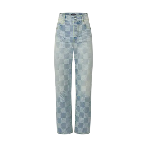 LV Damier Denim Skate Pants