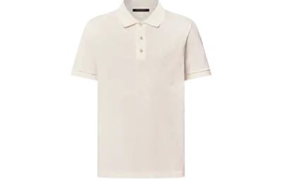 LV Damier Signature Polo T-Shirt Milky White