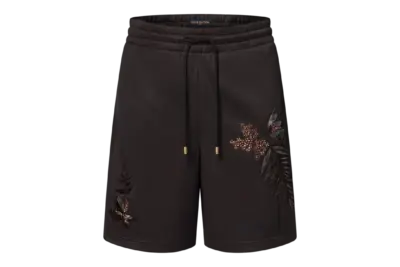 LV Embellished Jersey Shorts