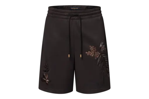 LV Embellished Jersey Shorts