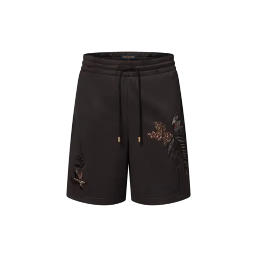LV Embellished Jersey Shorts